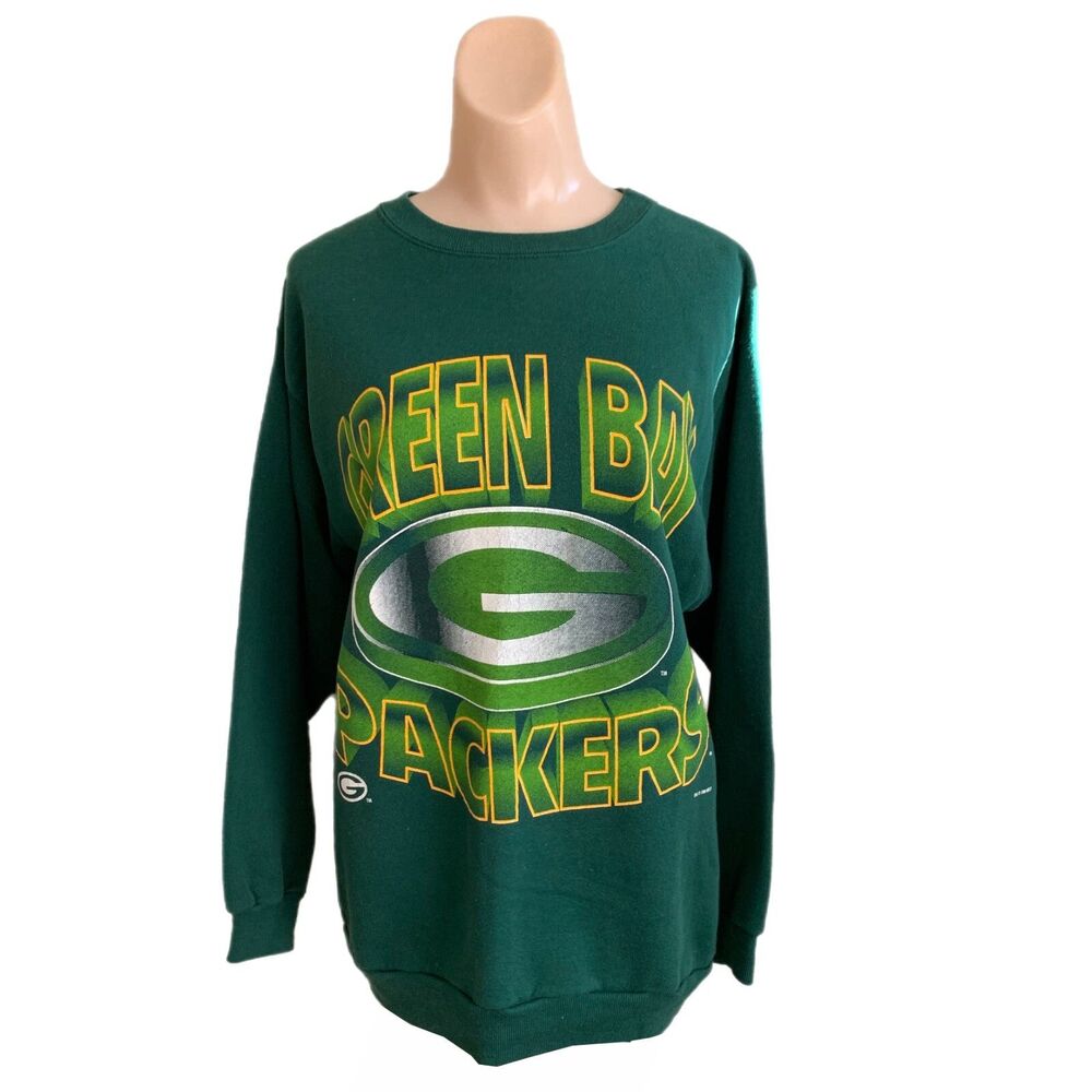 Green Bay Packers Vintage Womens Sweatshirt Large 1994 NFL Football Casual